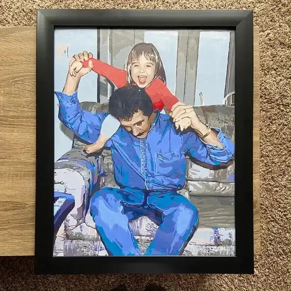 Nummora customer with their finished painting