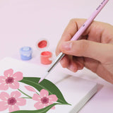 Essential 6-piece multisize paint brush set with wooden handles