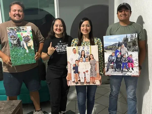 Nummora customer with their finished painting