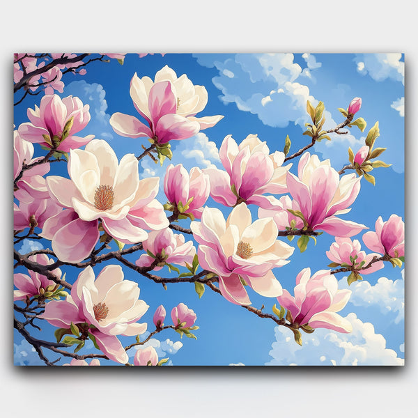 Skyward Magnolia Symphony – Paint by Numbers