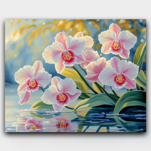 Orchid Reflections - Paint by Numbers