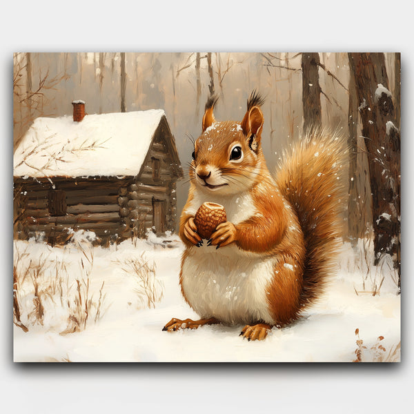 Squirrel’s Winter Harvest