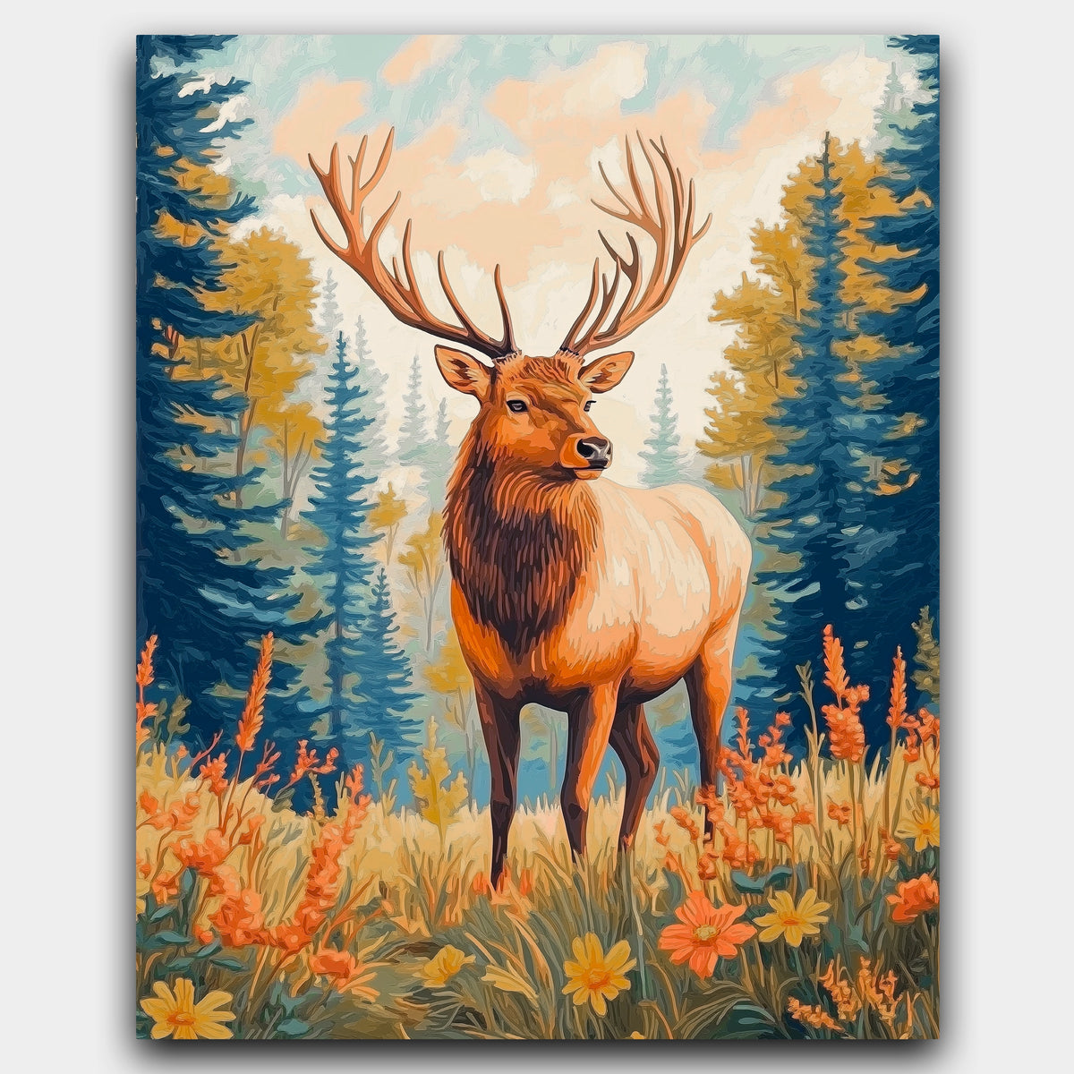 Majestic Elk in Autumn