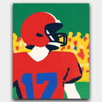 Game Day Glory paint by numbers kit of a Friday night football scene with roaring crowds under the lights