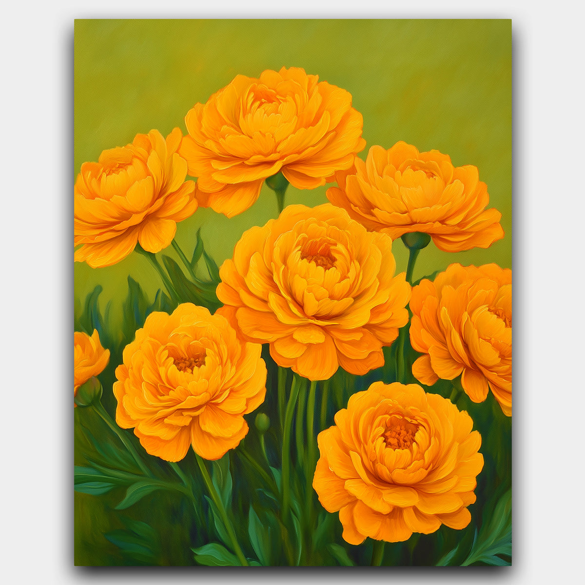 Yellow dahlias