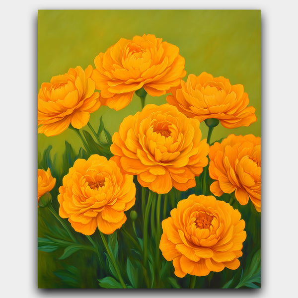 Yellow dahlias