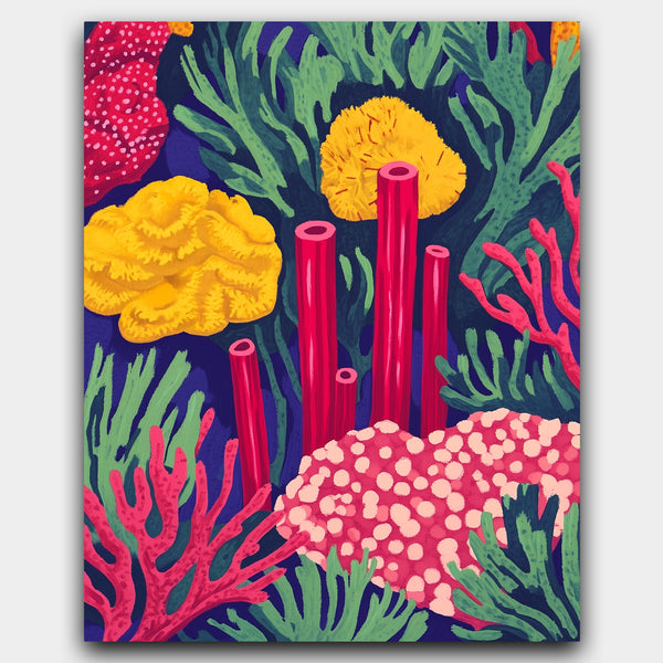Vivid Coral Symphony