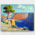 Sentinel of the Canyon paint by numbers kit of Grand Canyon cliffs in an impressionist style