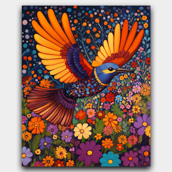 Dance of Feathers and Flowers