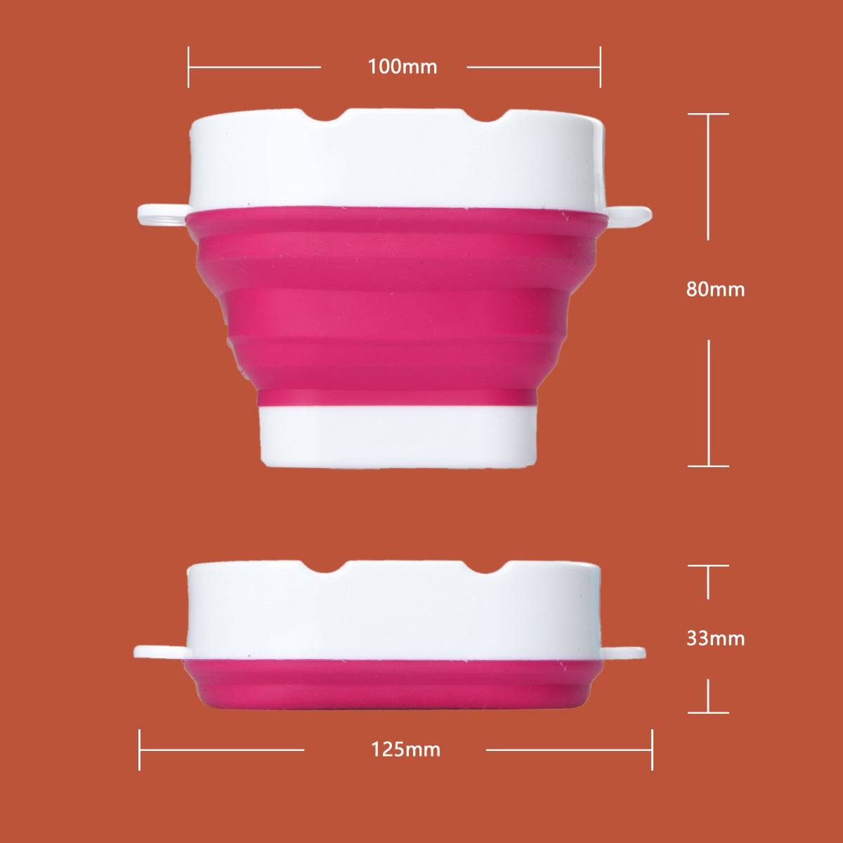 Collapsible silicone brush washer for artists