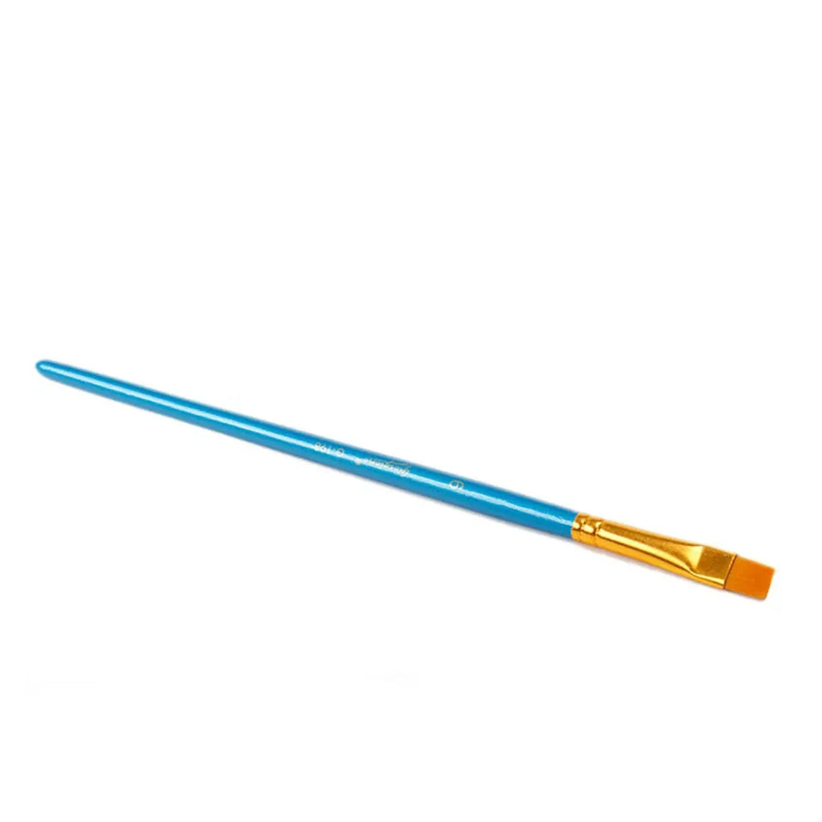 Single flat nylon brush from the 10 piece paint by numbers brush set