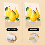 Fresh Fruit Bowls mini canvas shown rolled without a frame and pre-stretched on a frame