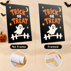 Halloween Party Signs mini canvas shown rolled without a frame and pre-stretched on a frame