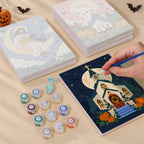 Harvest Blessings mini canvas shown rolled without a frame and pre-stretched on a frame
