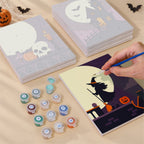 Moonlit Silhouettes mini canvas shown rolled without a frame and pre-stretched on a frame
