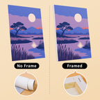 Night Sky Journeys mini canvas shown rolled without a frame and pre-stretched on a frame