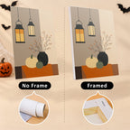Quiet Hauntings mini canvas shown rolled without a frame and pre-stretched on a frame