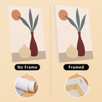 Quiet Vessels mini canvas shown rolled without a frame and pre-stretched on a frame
