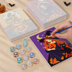 Reapers and Witches mini canvas shown rolled without a frame and pre-stretched on a frame