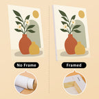 Terracotta Arches mini canvas shown rolled without a frame and pre-stretched on a frame