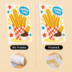 Treat Time mini canvas shown rolled without a frame and pre-stretched on a frame