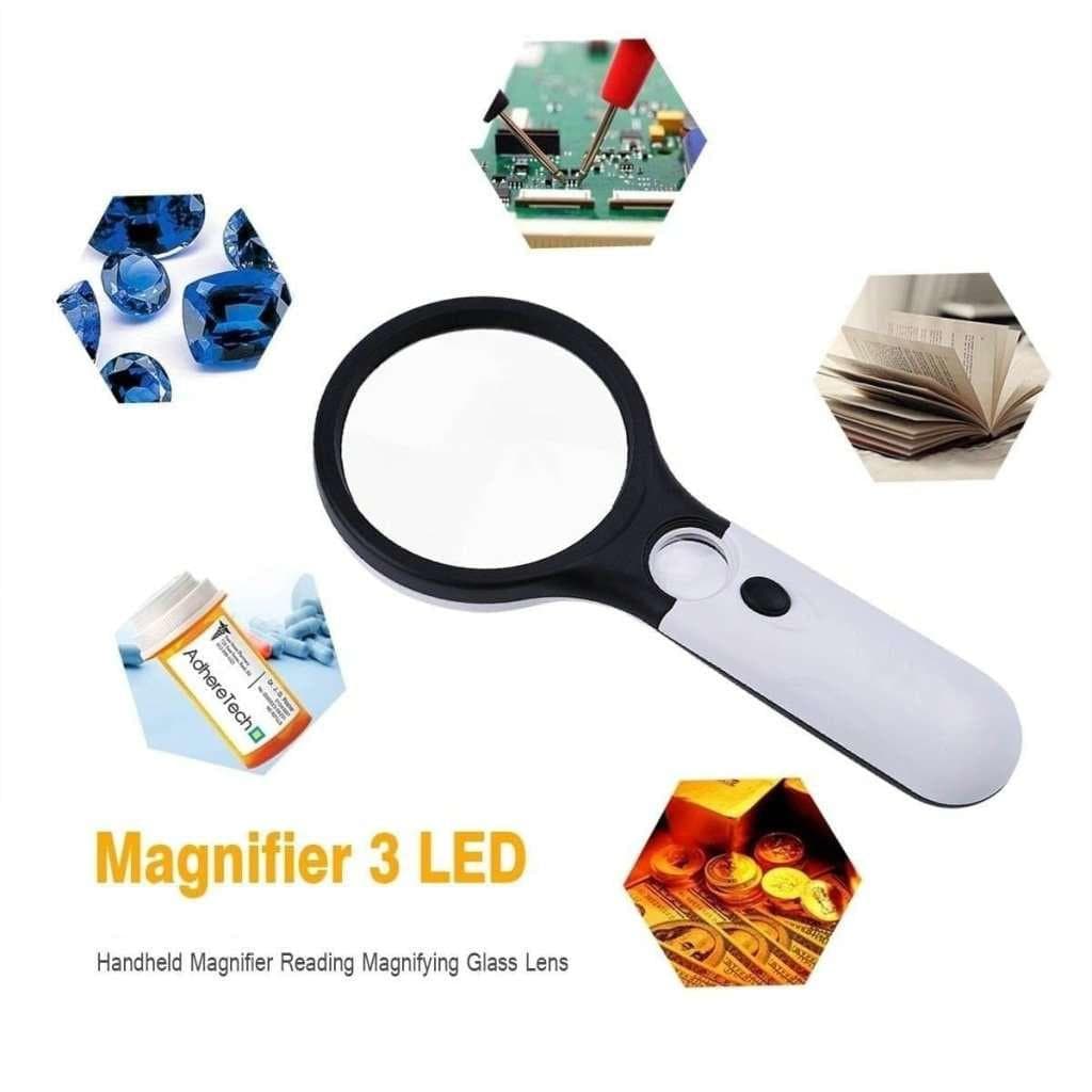3X and 45X Handheld Magnifying Glass LED Lights-Paint by Numbers for Adults-Canvas by Numbers