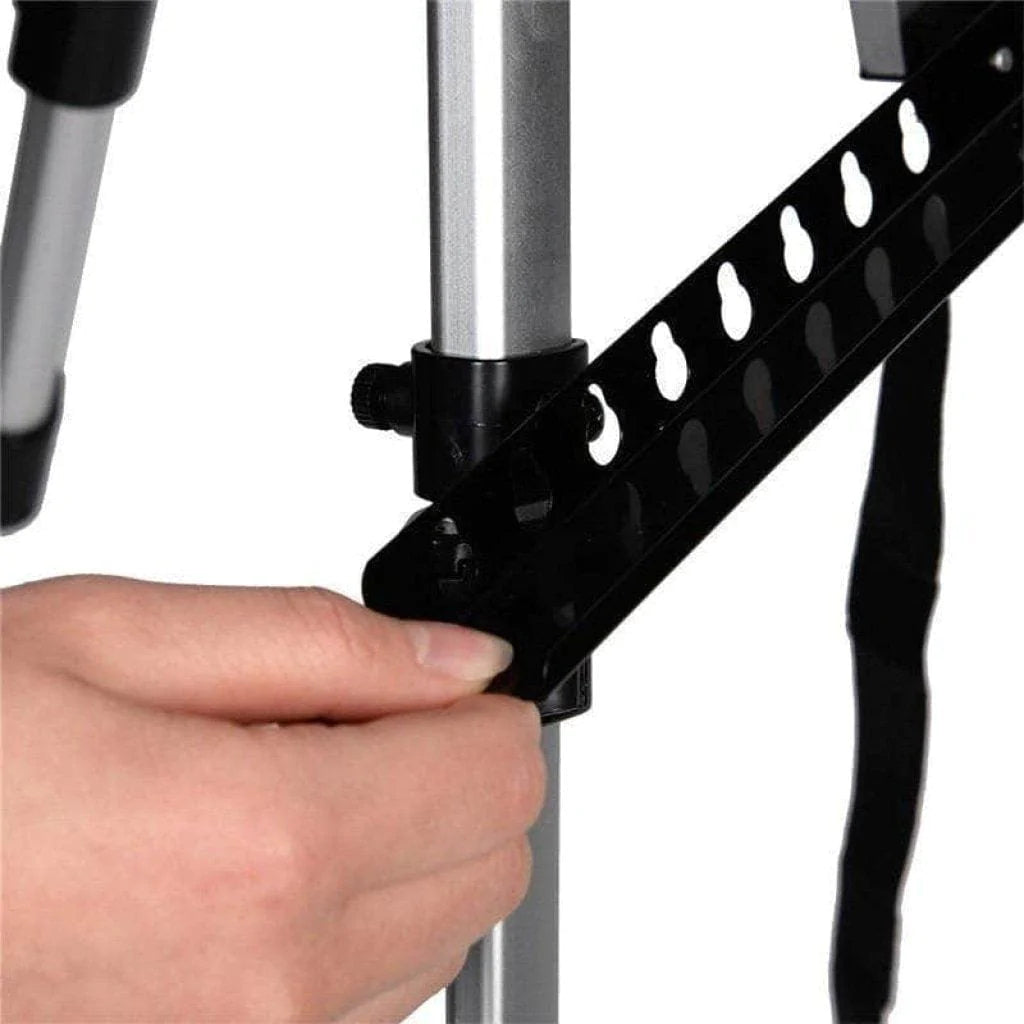 Lightweight aluminum folding easel for paint by numbers with its carrying bag