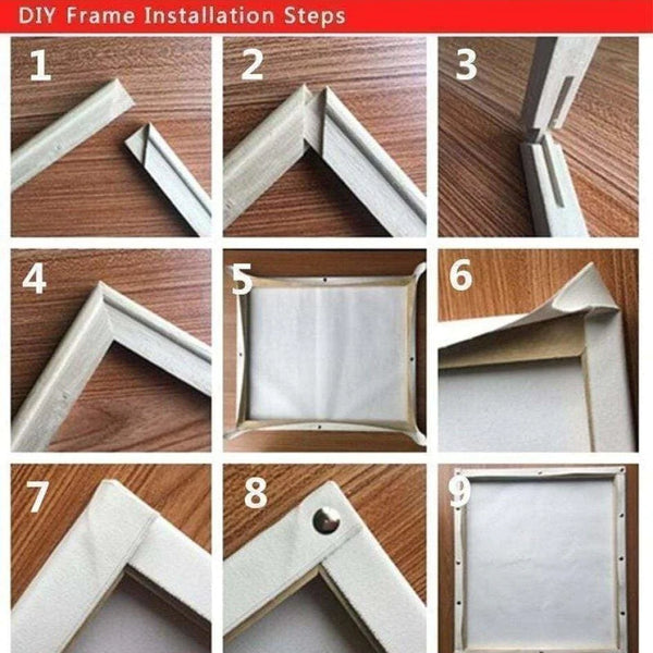 Pine Wood Canvas Frame Kit-Paint by Numbers for Adults-Canvas by Numbers