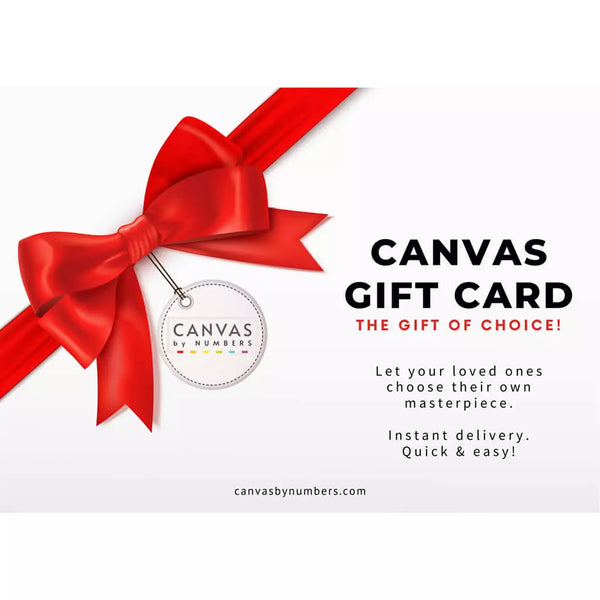 Canvas by Numbers Gift Card
