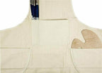 Folded artist apron for paint by numbers, ready for your next painting session