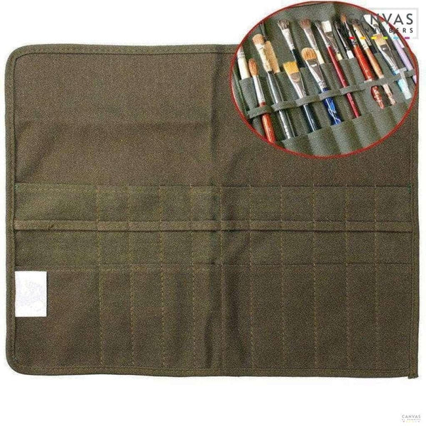 Roll Up Canvas Paint Brush Case For Artists-Paint by Numbers for Adults-Canvas by Numbers